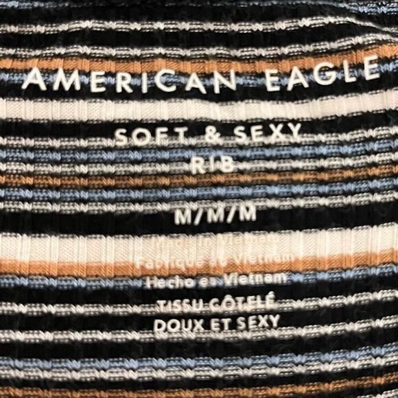 American Eagle Ribbed Crop Tank Top   Sz M  EUC - Picture 3 of 4